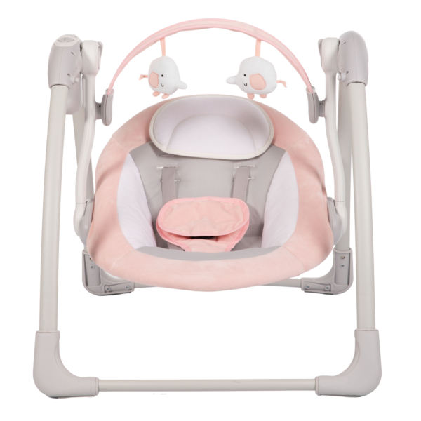 Bo Jungle -B-Dolphy Portable Swing Grey Pink - Baby Brand Direct