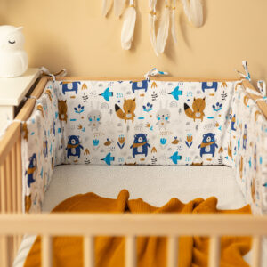 Sensillo Baby Bedbumper - Bedomrander - Anti stootrand Ledikant - Bed Zijbeschermers