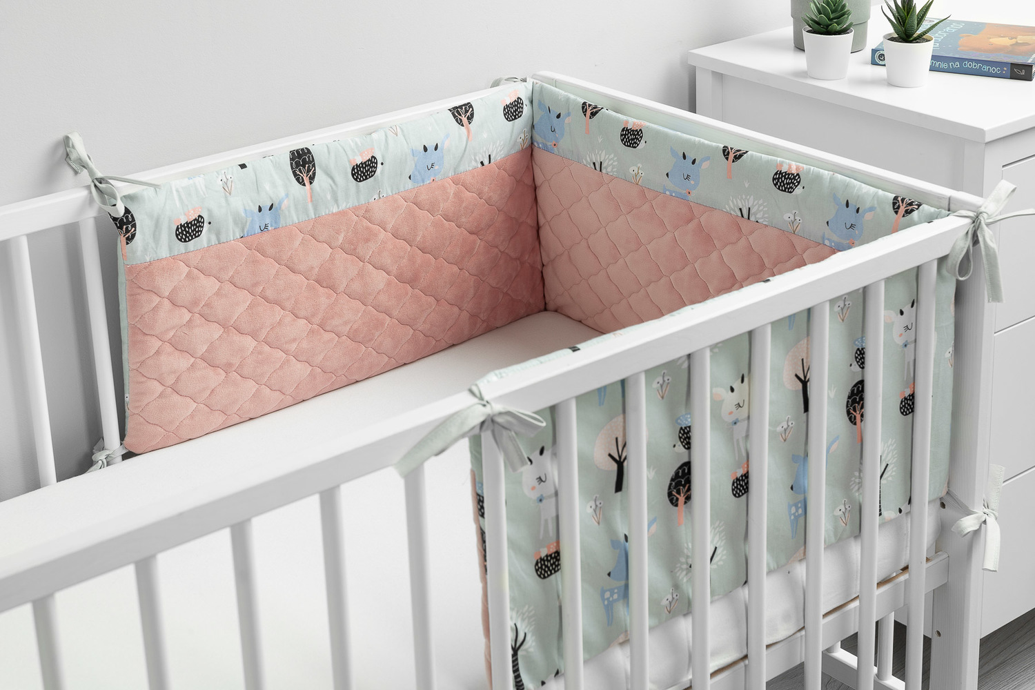 Baby Bedbumper-Bed Zijbeschermers-180x30cm