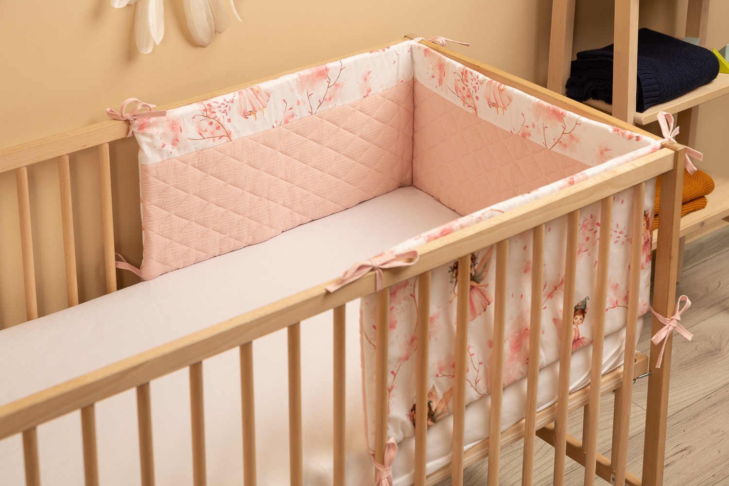 Baby Bedbumper-Bed Zijbeschermers-180x30cm